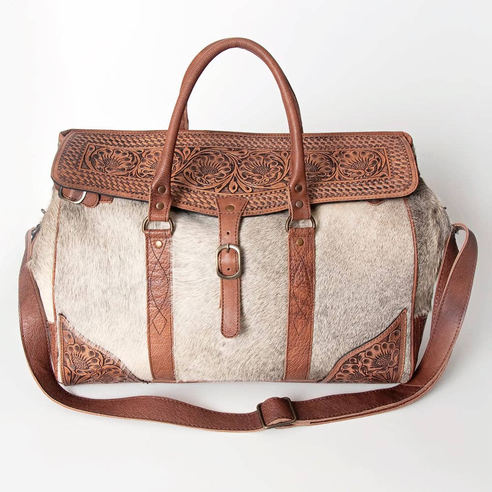 Clayton Tooled Leather Travel Bag