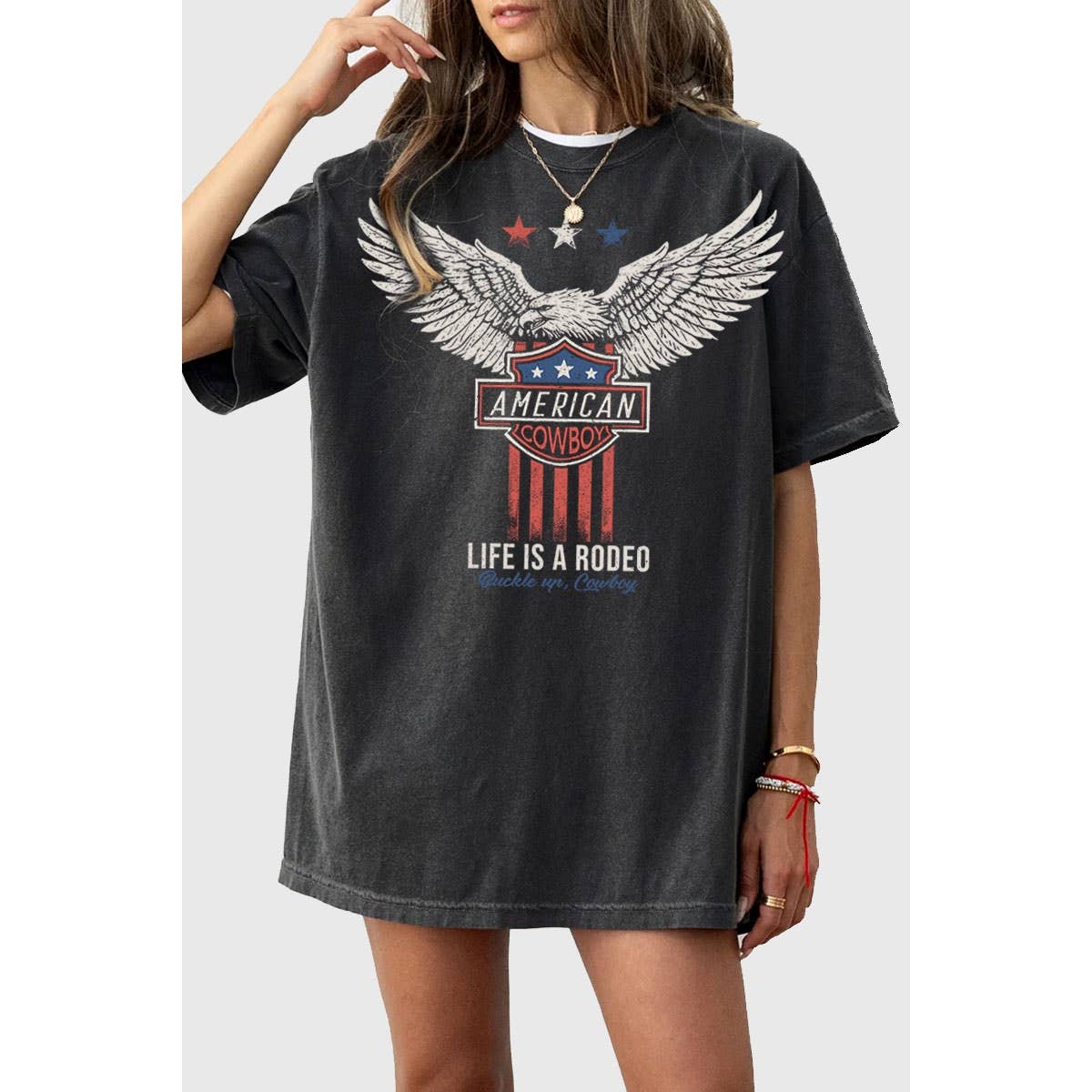 AMERICAN COWBOY Oversized Tee