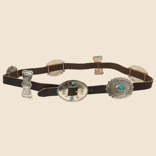 Candi Square Silver Concho Belt