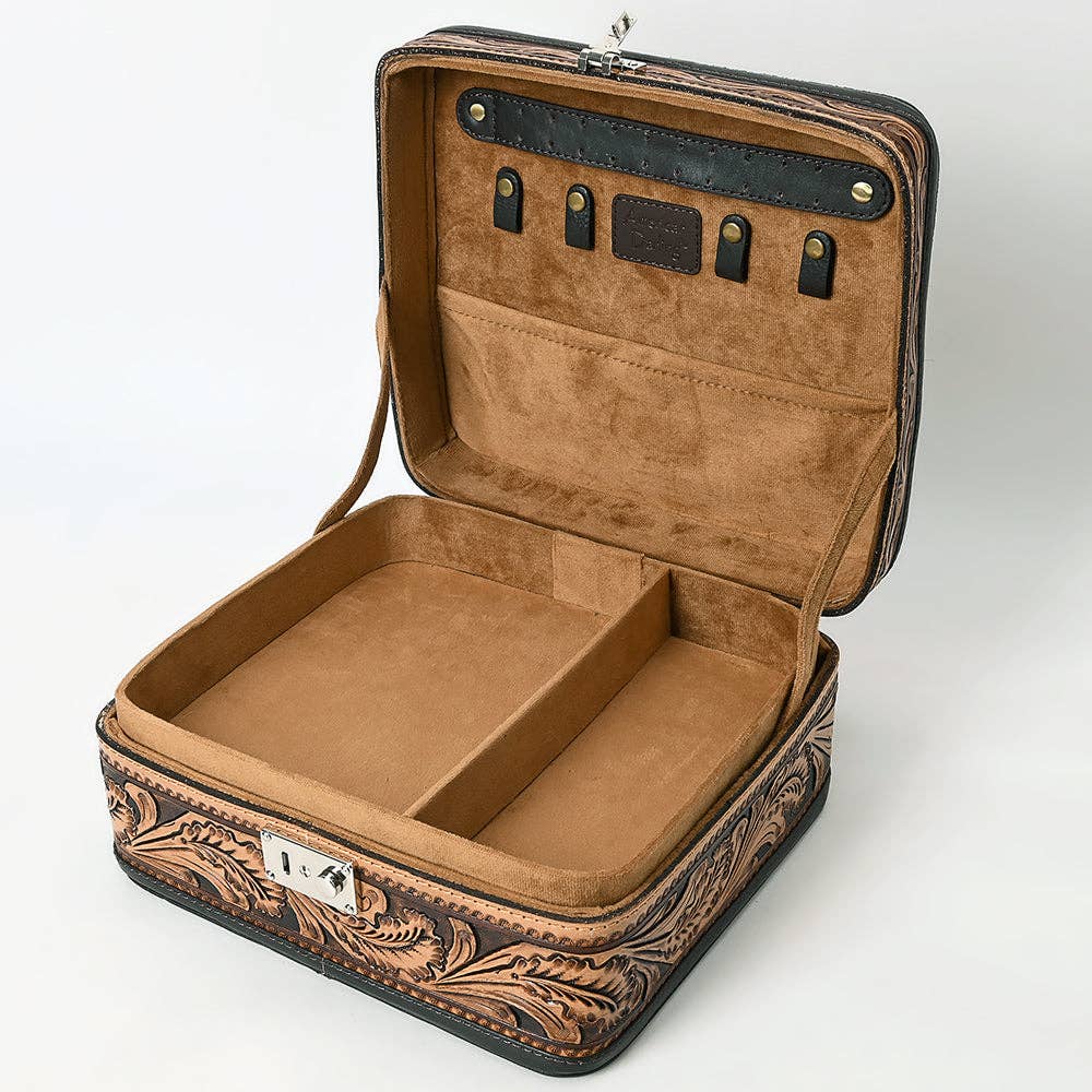 Jordan Hand-Tooled Jewelry Case