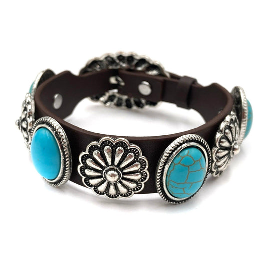 Concho Turquoise Bracelet