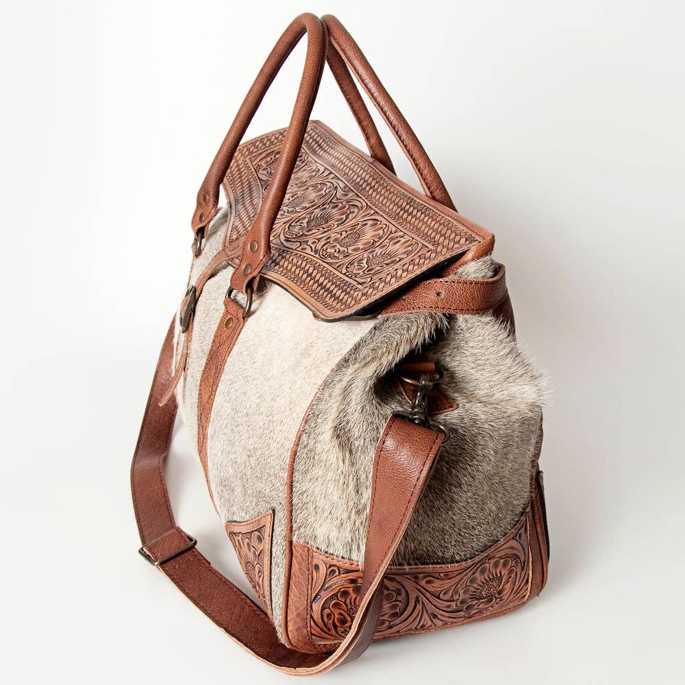 Clayton Tooled Leather Travel Bag