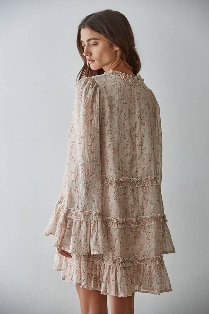 Floral Ruffle Mini Dress