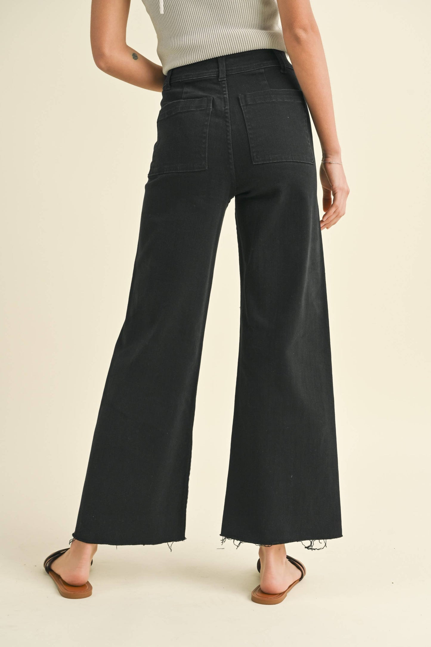 Straight Wide Leg Jeans