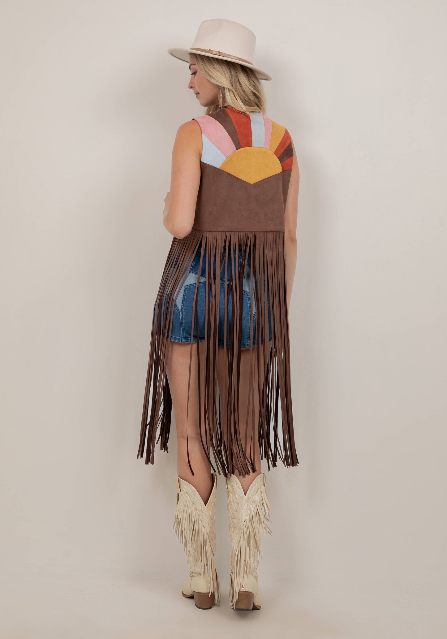 Sunshine Fringe Vest