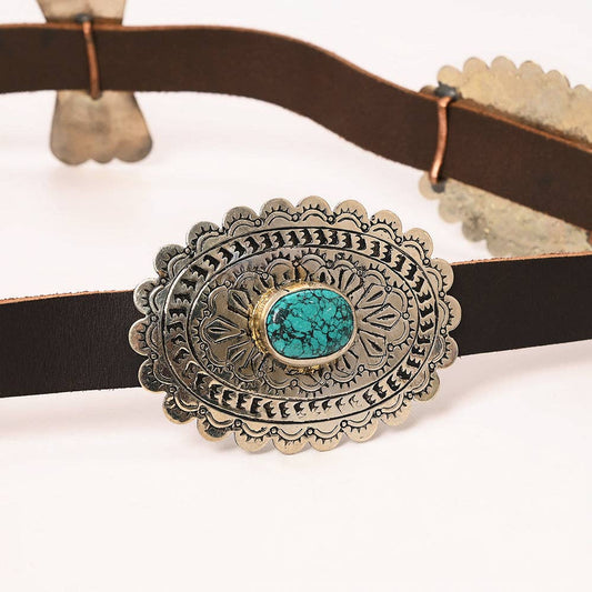 Candi Square Silver Concho Belt