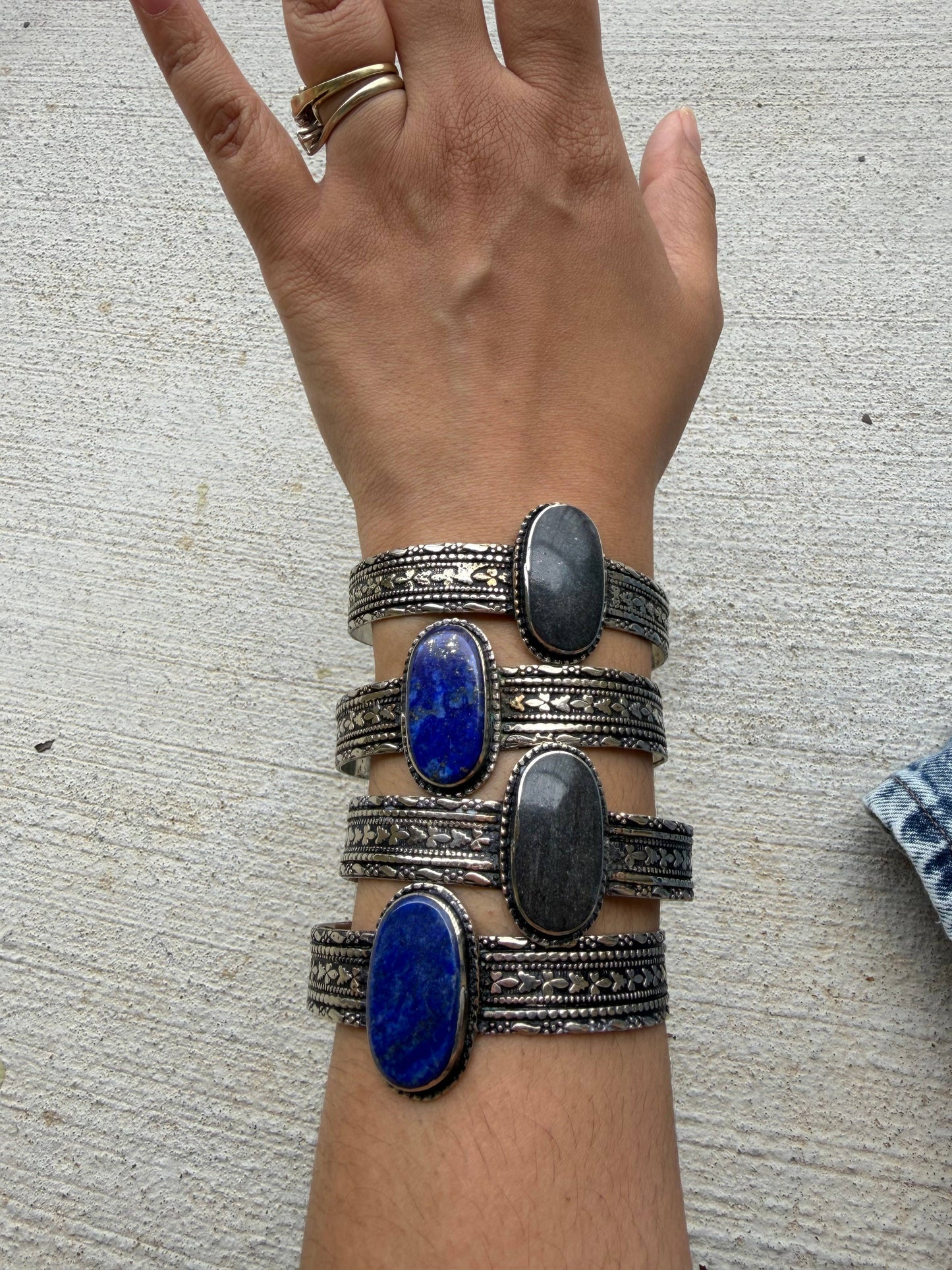Lapis lazuli Cuff