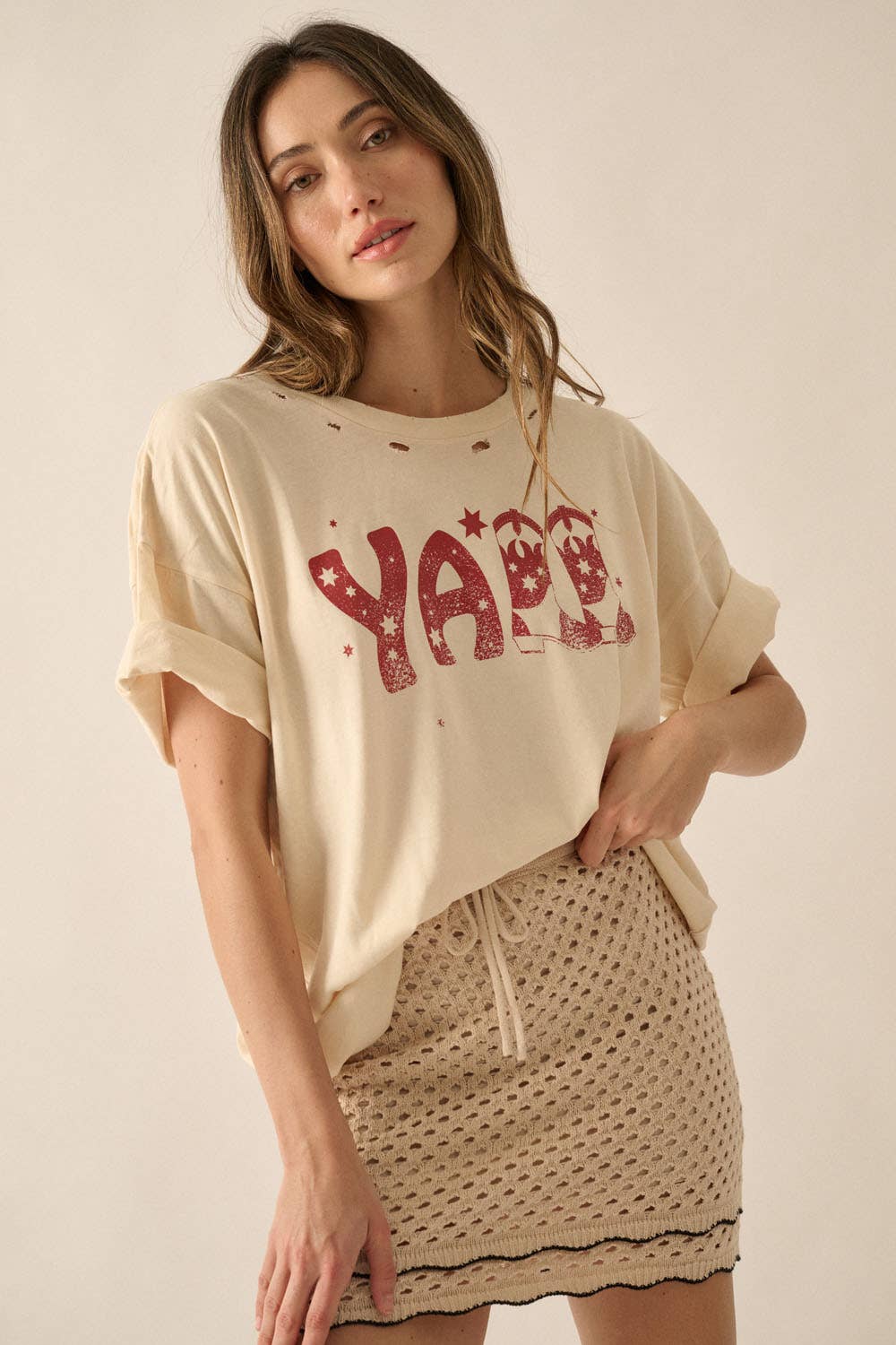 Y'all Distressed Tee