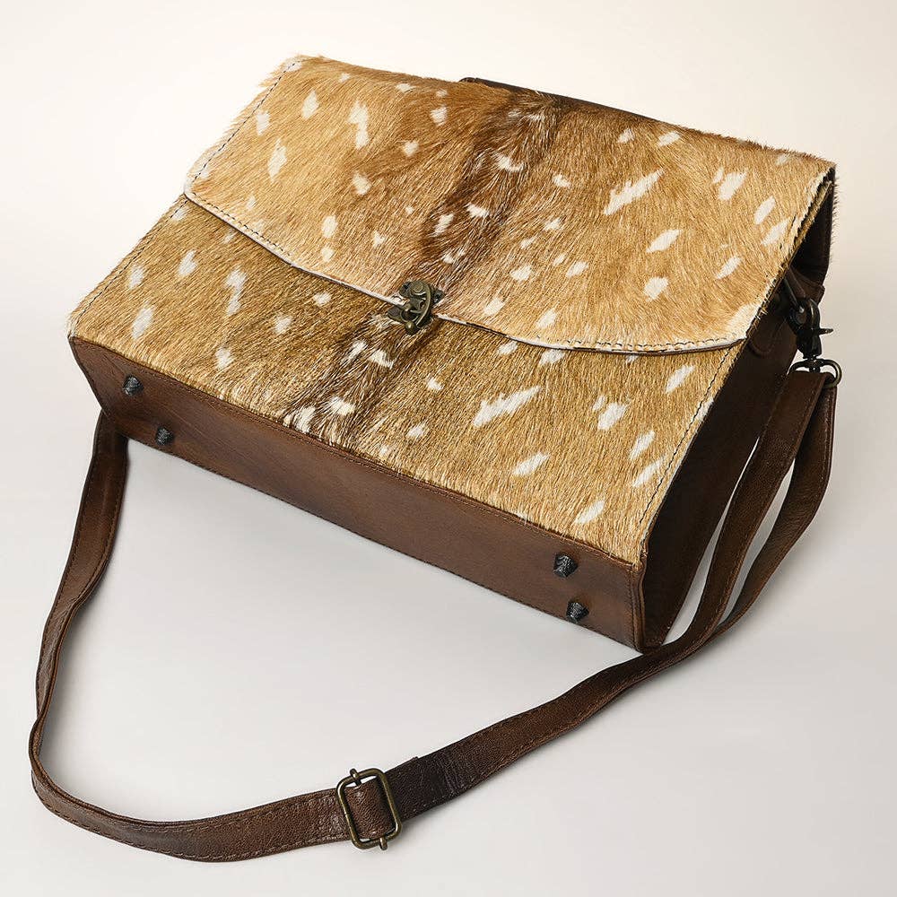 Cheryl Cowhide Briefcase Bag