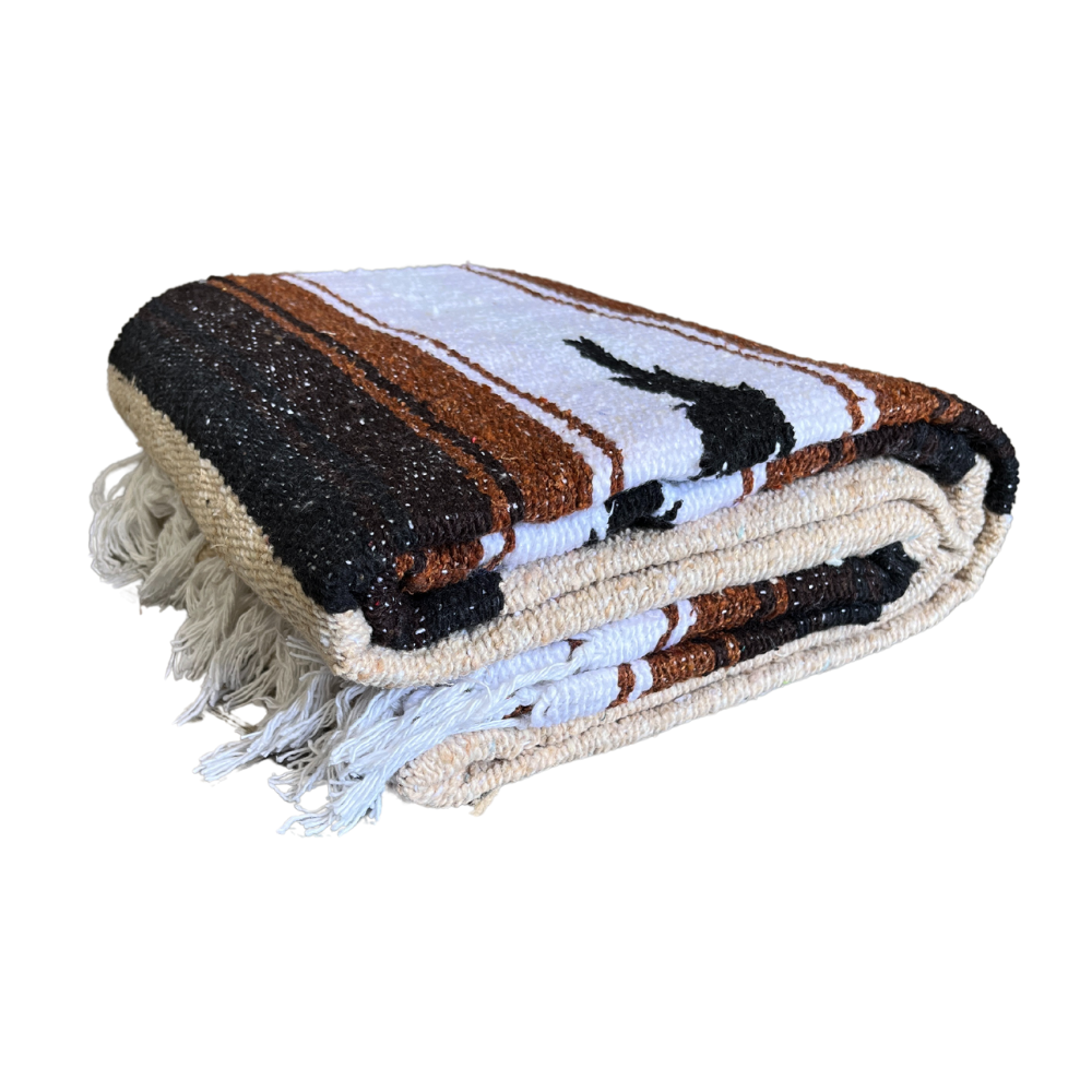 Sand & Stone Khaki Mexican Diamond Blanket