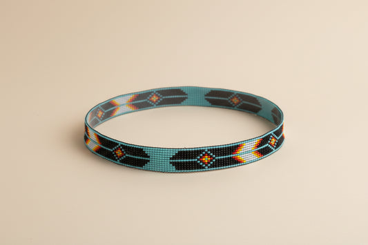 Arapaho Style Beaded Hat Band