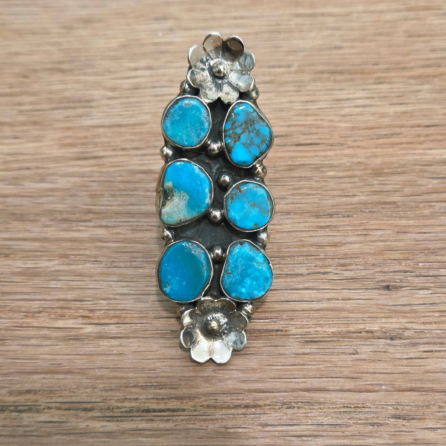 Genuine Turquoise Adjustable Ring