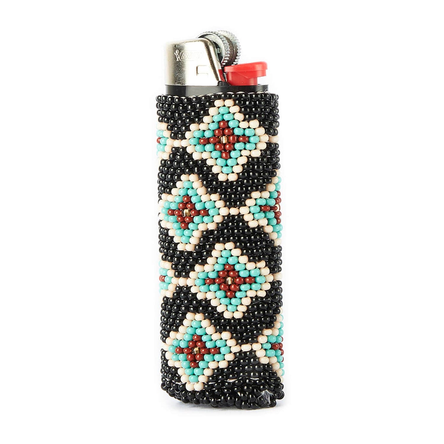Chocolate Mint Chip Beaded Lighter Case