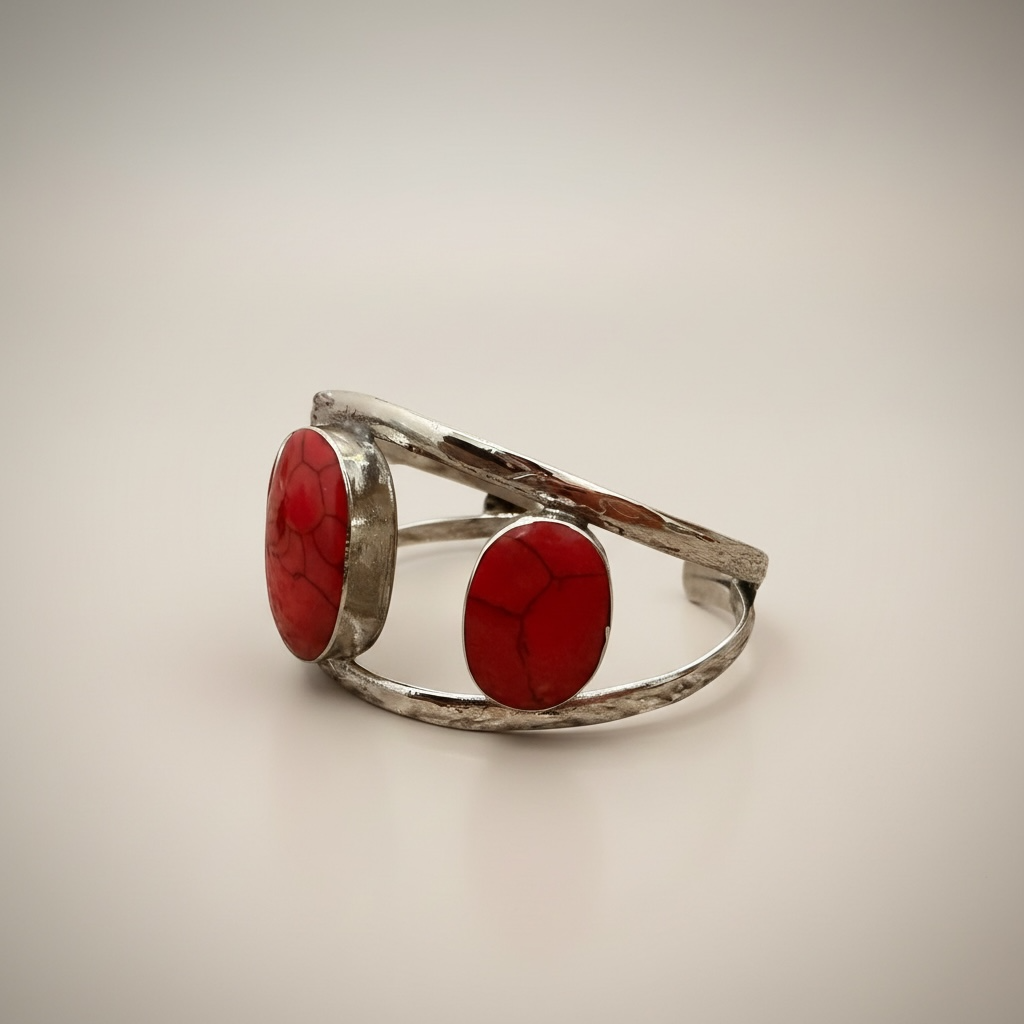 Red Coral Open Cuff