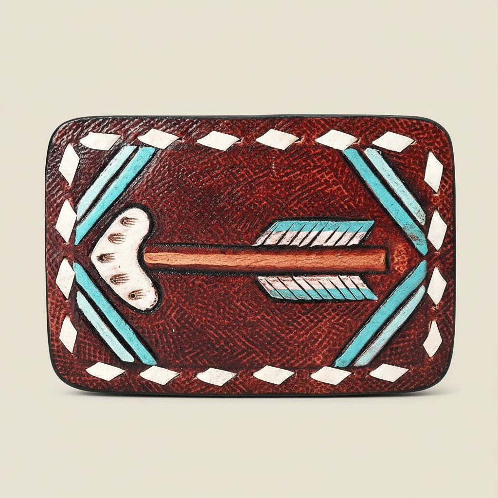 Creek Hand-Painted Arrow Buckle