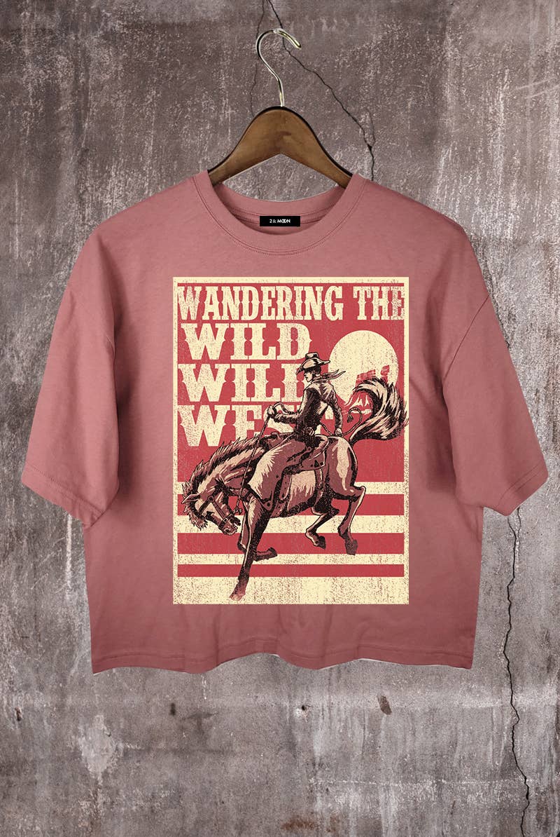 Wondering Wild Wild West Crop Tee