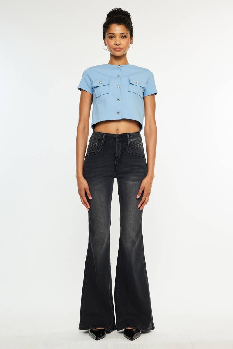 Black Flare Jean