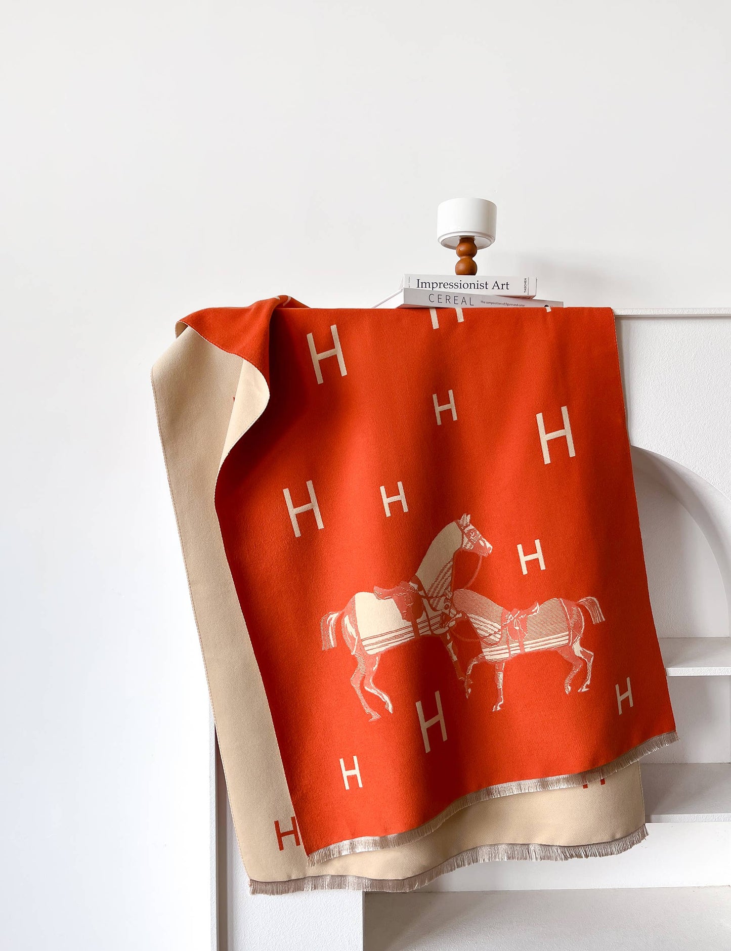 Equestrian Orange Reversible Wrap