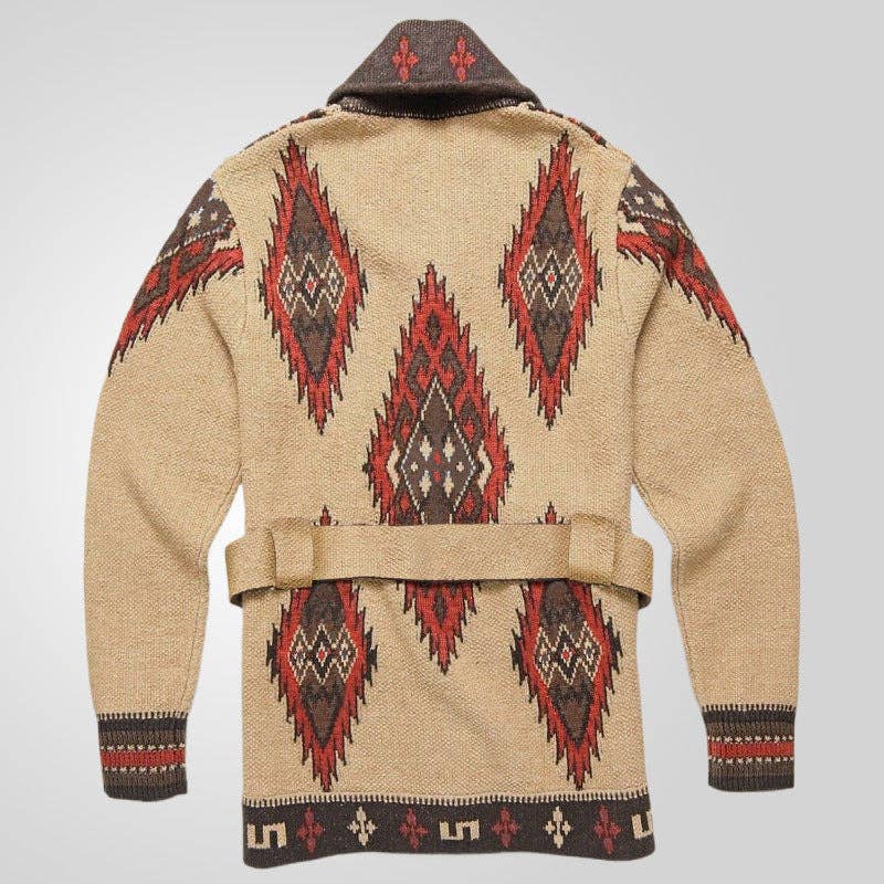 Mens Aztec Cabin Sweater