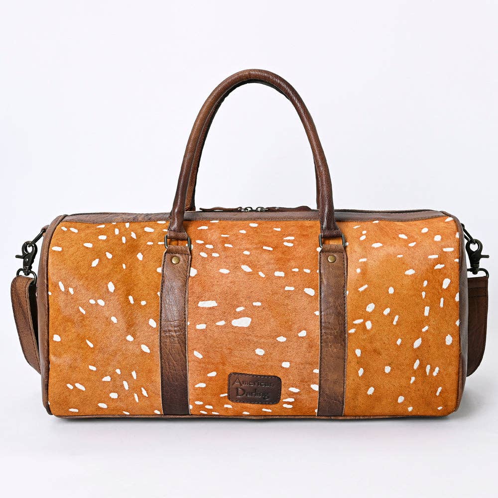 Axis Hair-On Leather Weekender Duffel