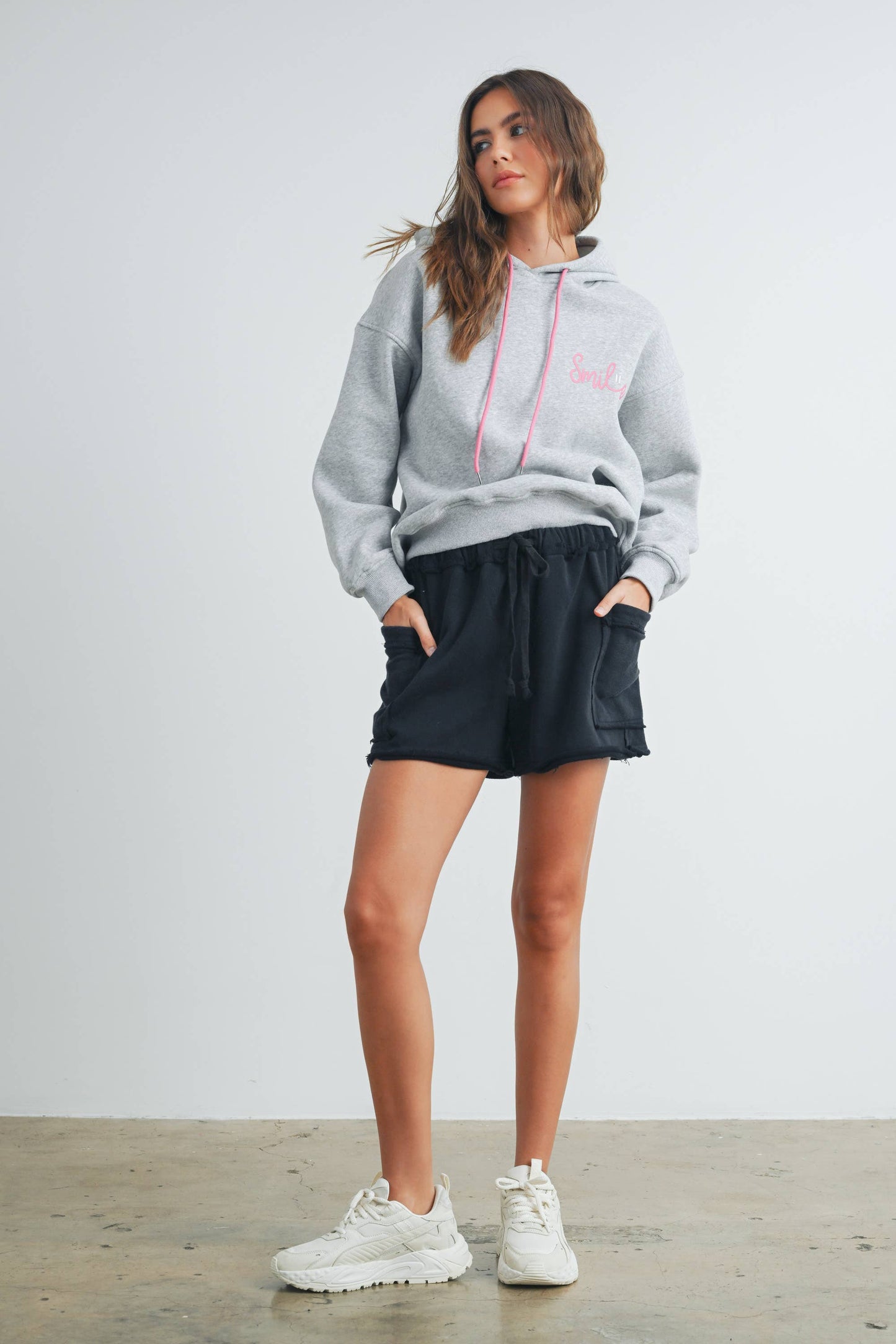 Washed Terry Jogger Shorts
