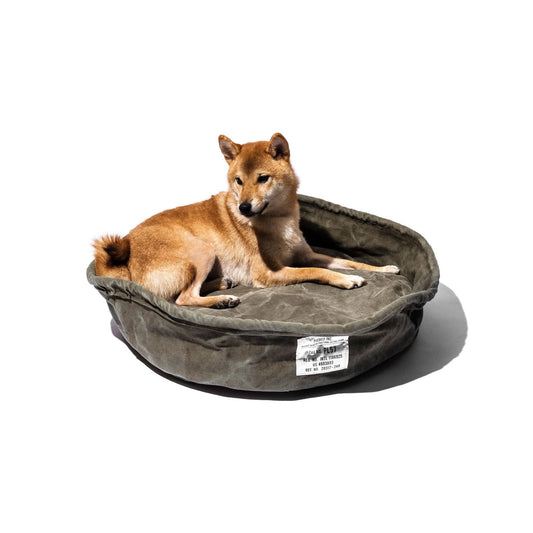 Vintage Tent Fabric Pet Bed