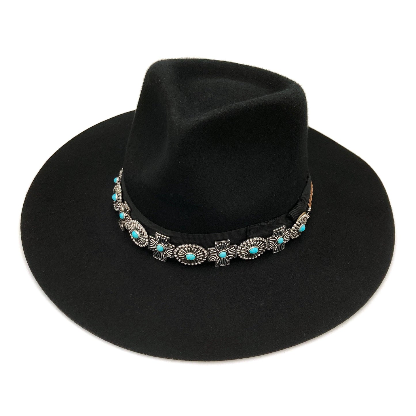 Mixed Concho Hat Band