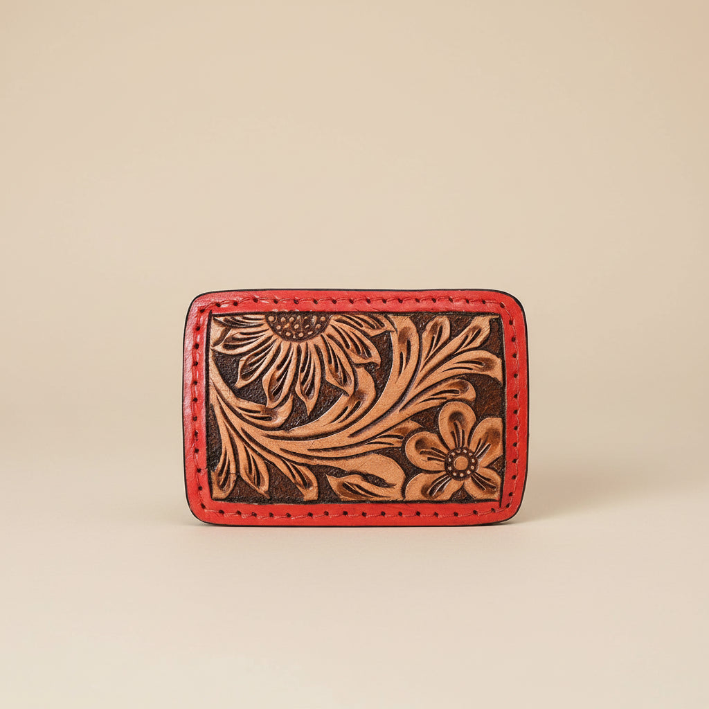Yahoola Tooled Leather Floral Buckle
