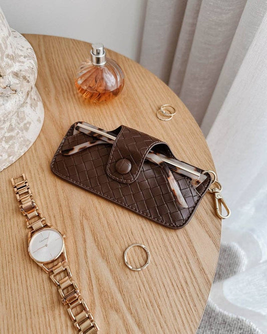 Ridge Woven Sunglass Case