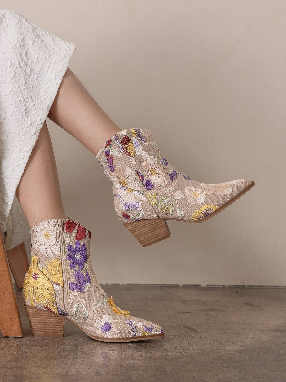 Wanda Floral Western Boot