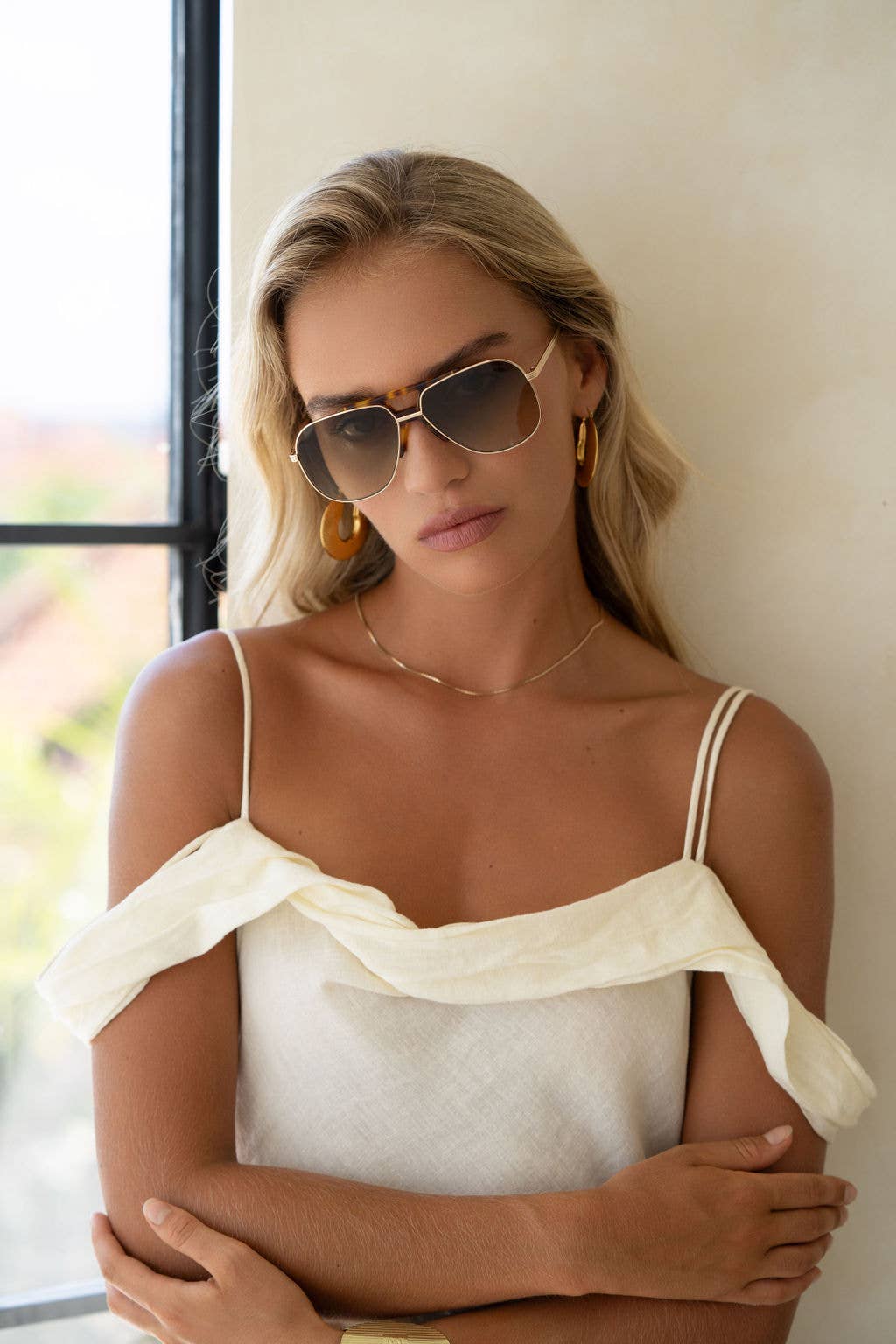Logan Acetate Aviator Sunglasses