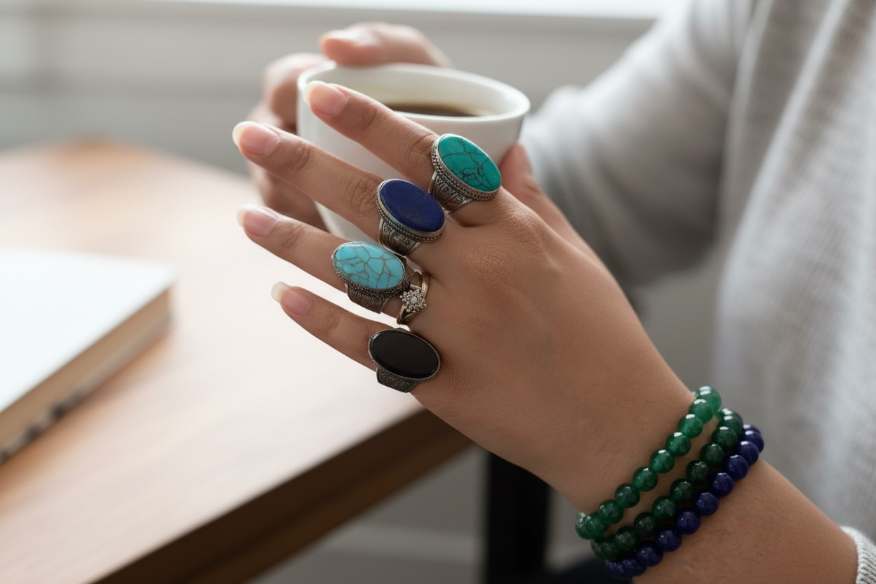 Green Turquoise Handcrafted Ring
