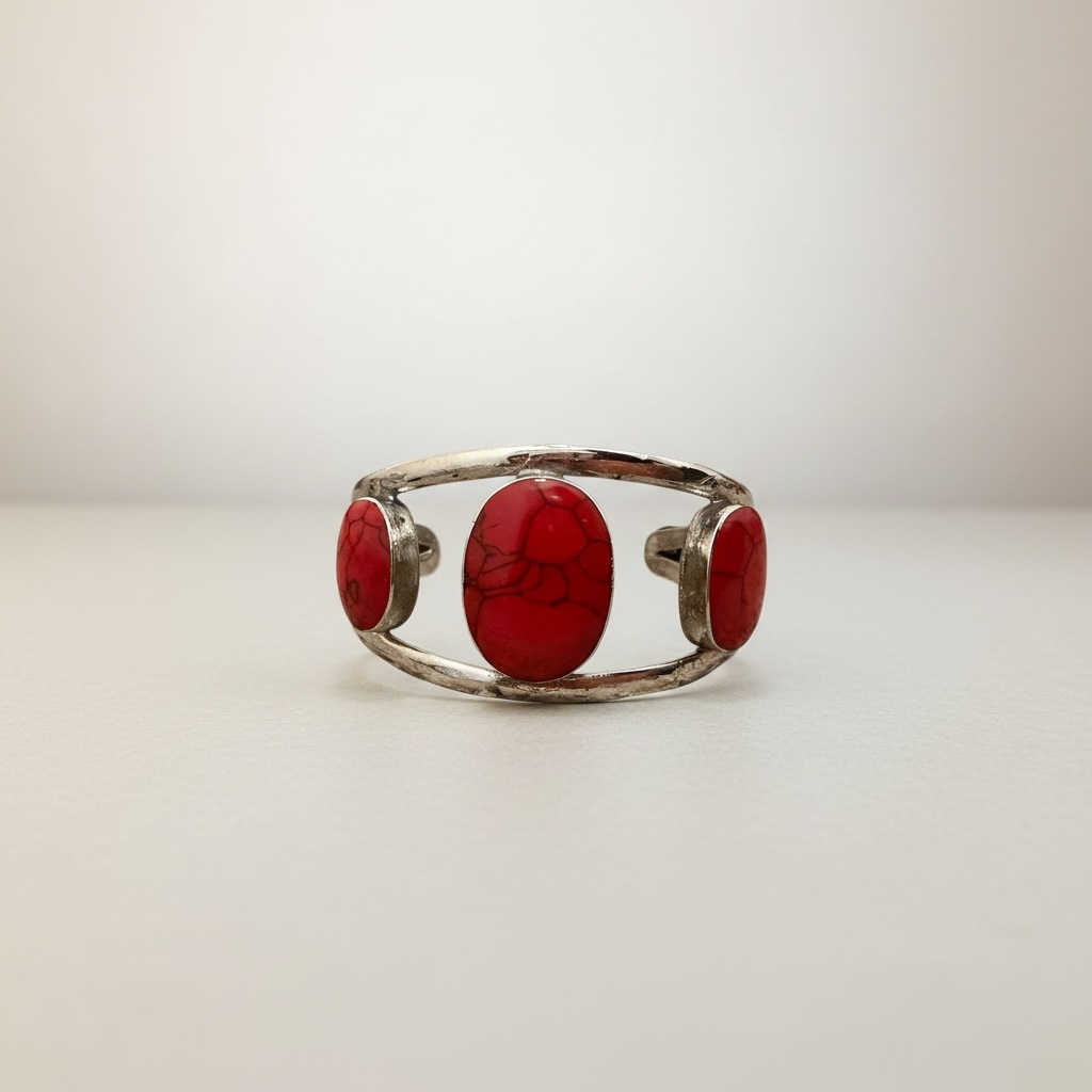 Red Coral Open Cuff