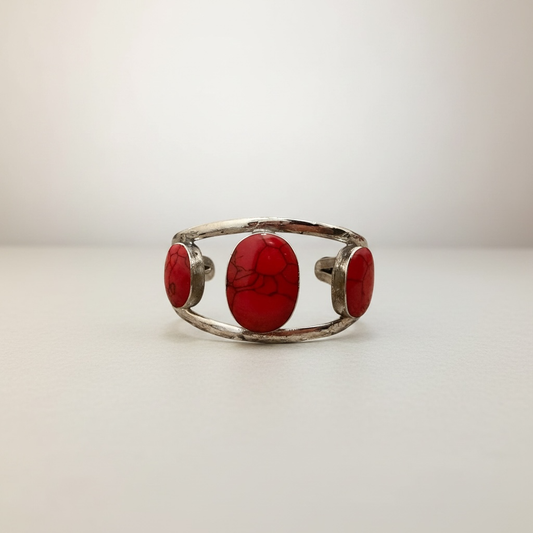 Red Coral Open Cuff