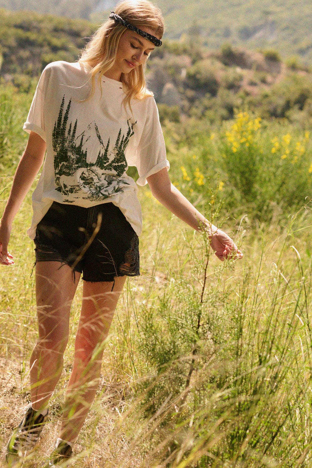 Forest Canter Distressed Tee