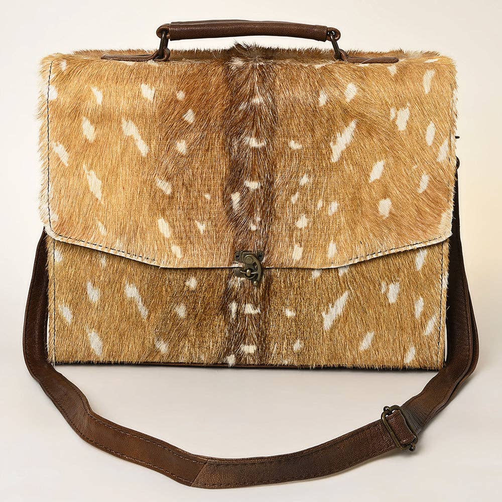 Cheryl Cowhide Briefcase Bag