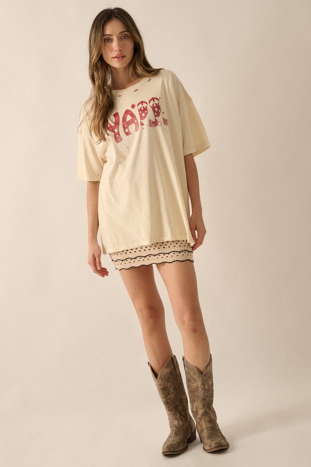 Y'all Distressed Tee