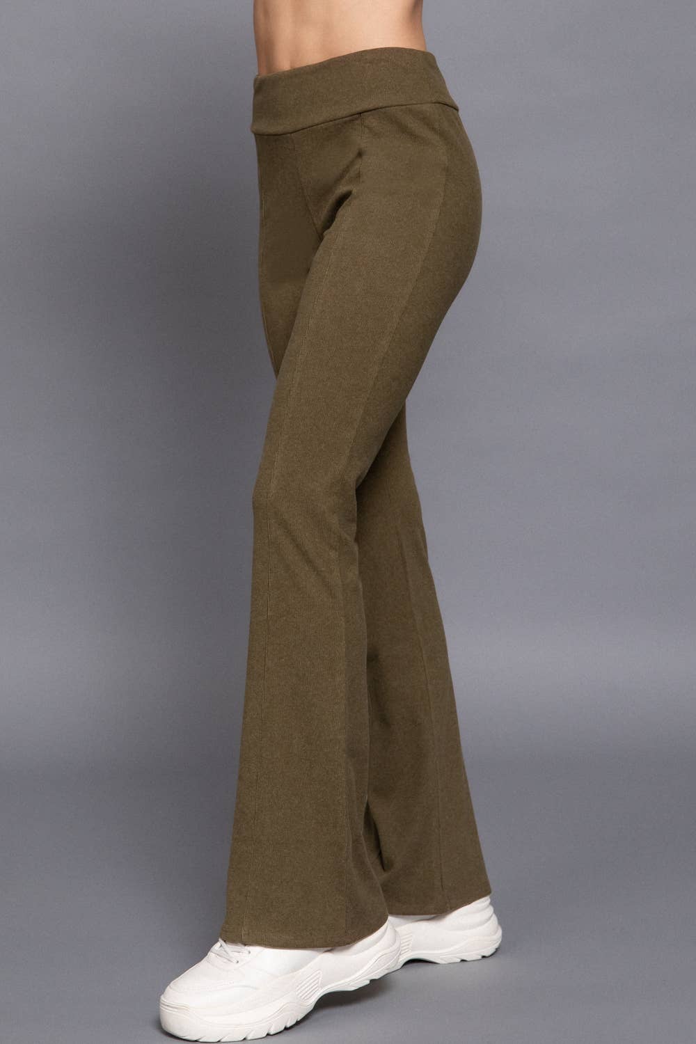 Sierra Brushed Knit Semi-Flare Pants