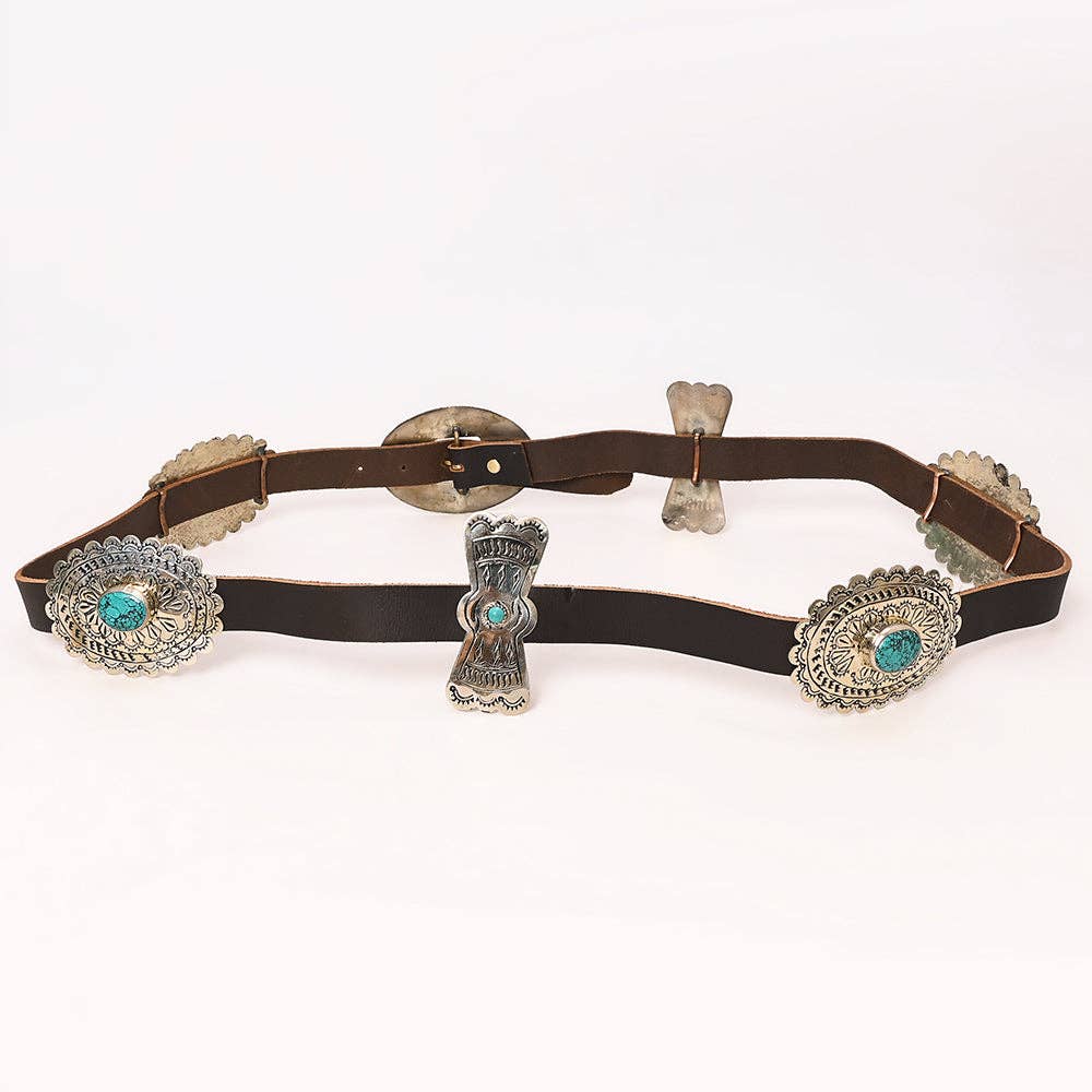 Candi Square Silver Concho Belt