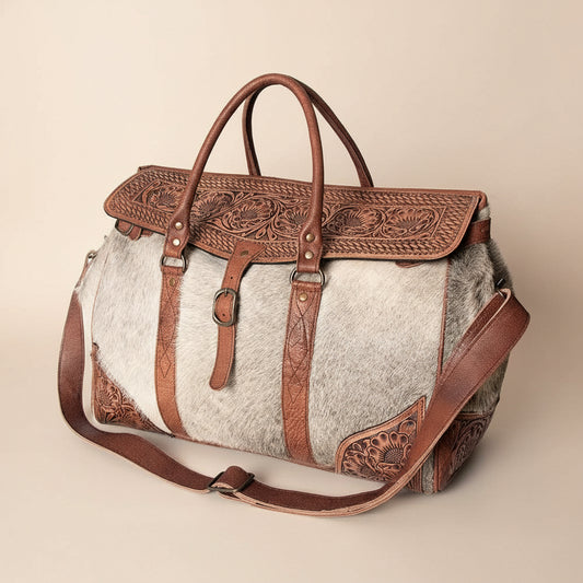 Clayton Tooled Leather Travel Bag