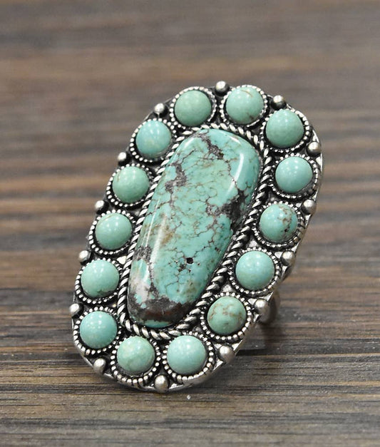 Turquoise Adjustable Ring